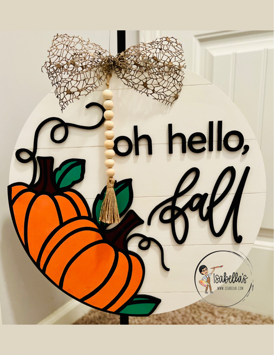 OH HELLO, FALL DOOR HANGER