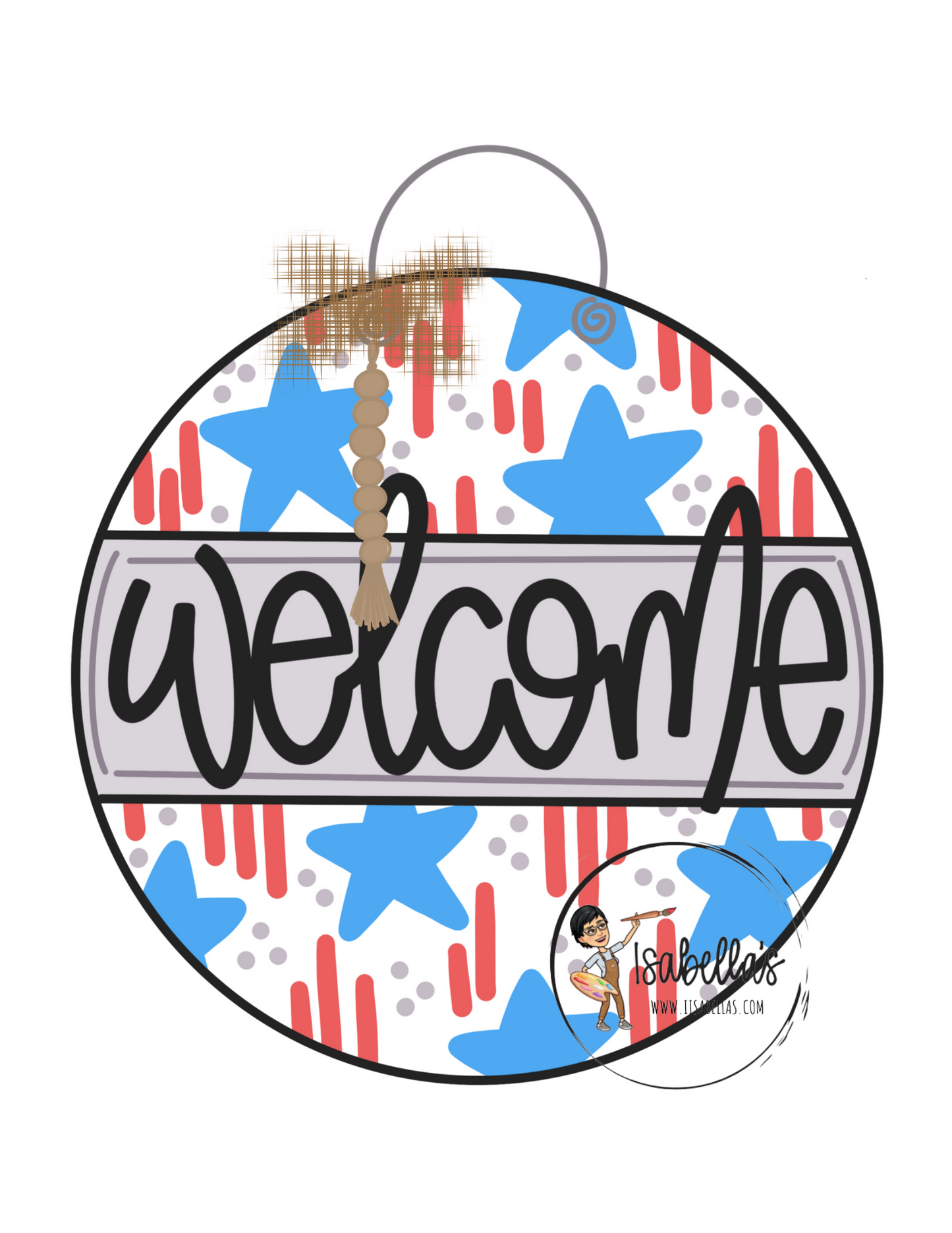 STARS & STRIPES WELCOME HANGER