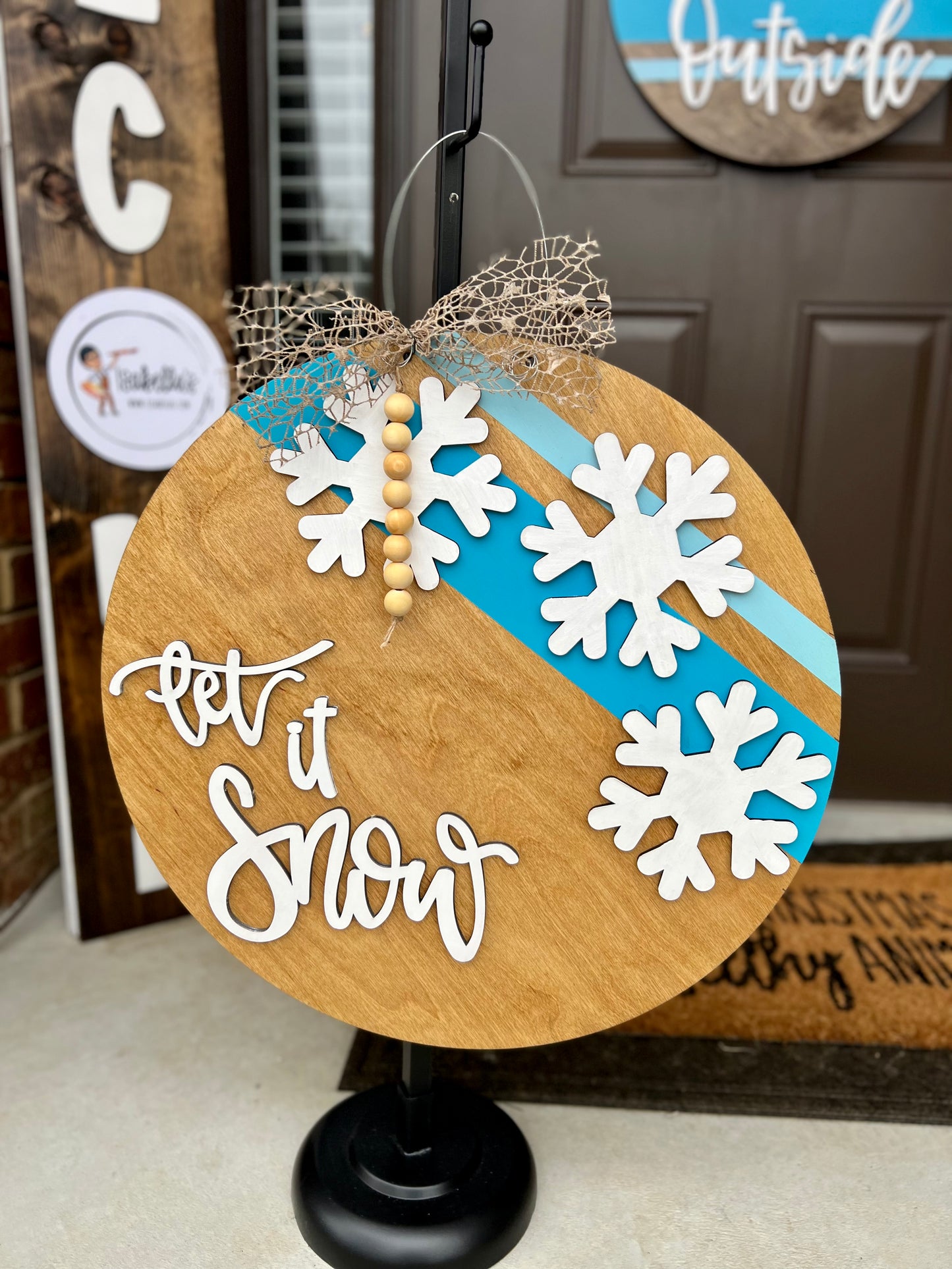 LET IT SNOW DOOR HANGER