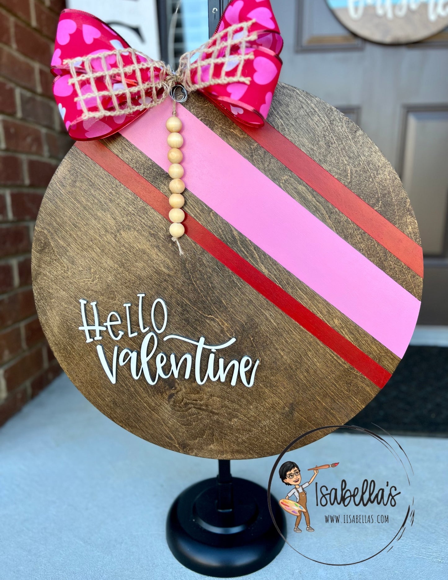 HELLO VALENTINE DOOR HANGER